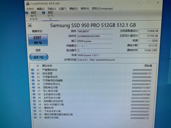 2016年的三星SSD 950 pro和一个2t 机械硬盘不知道健康状况怎么看？ - 知乎