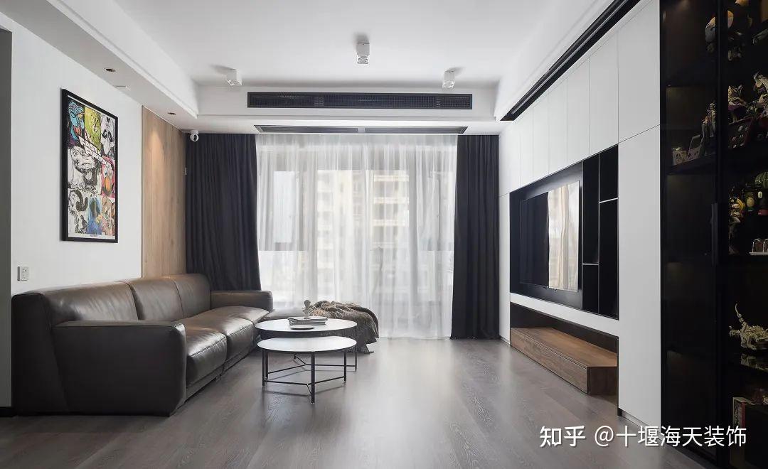 120㎡现代简约风,黑白灰+简雅无主灯设计,舒适生活好惬意! - 知乎