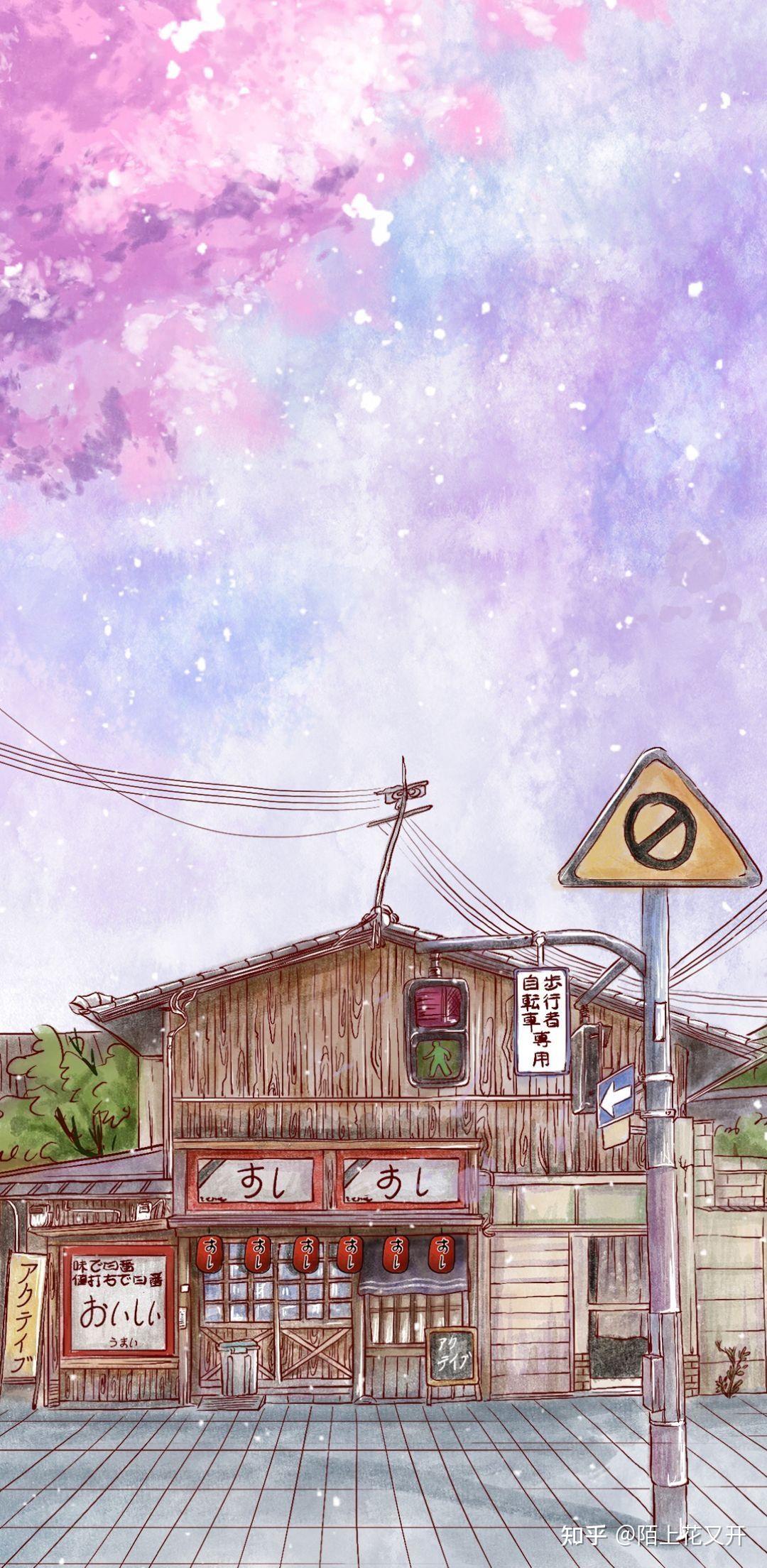 夏日手机壁纸|唯美小清新插画海报背景素材 - 知乎