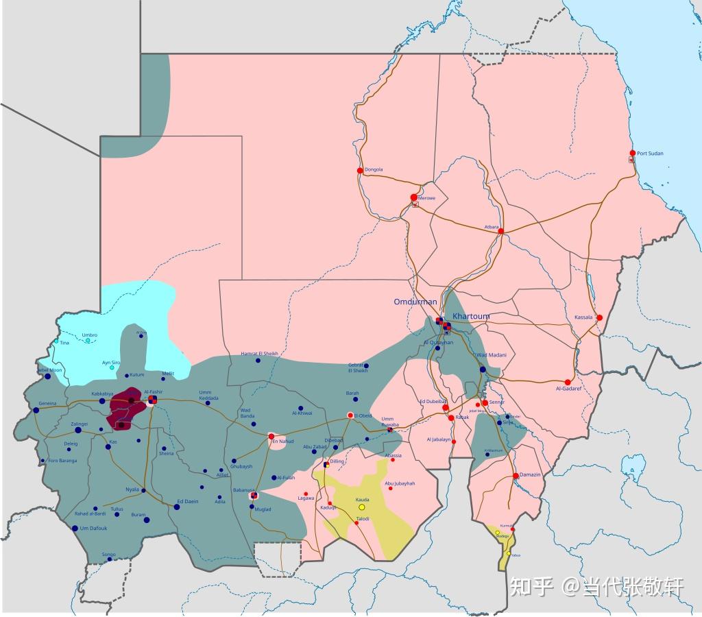 苏丹地图高清版大地图图片