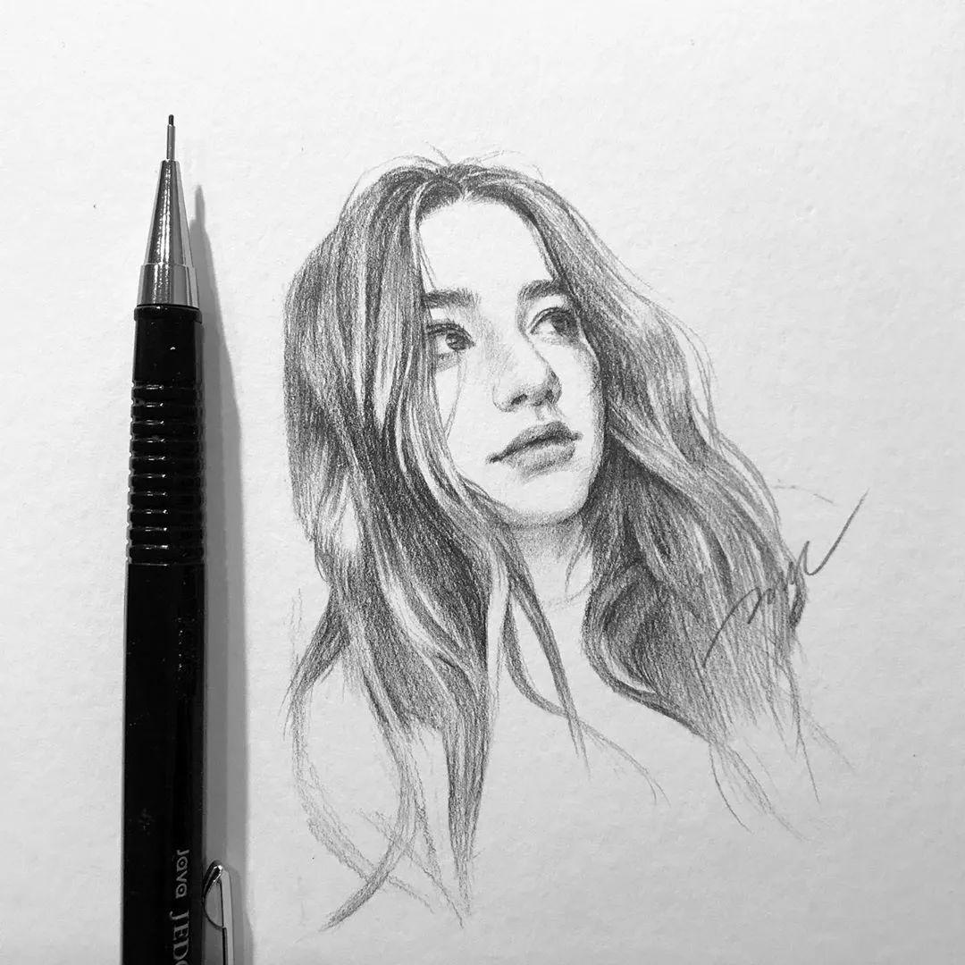 有没有什么巨好看的素描头像