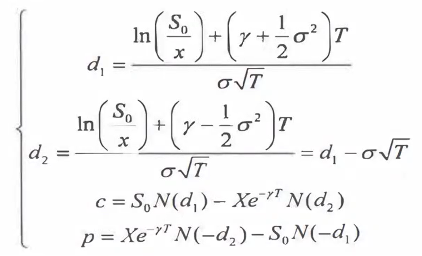 bsm(black-scholes-merton)模型假设标的股票在到期日前不支付任何