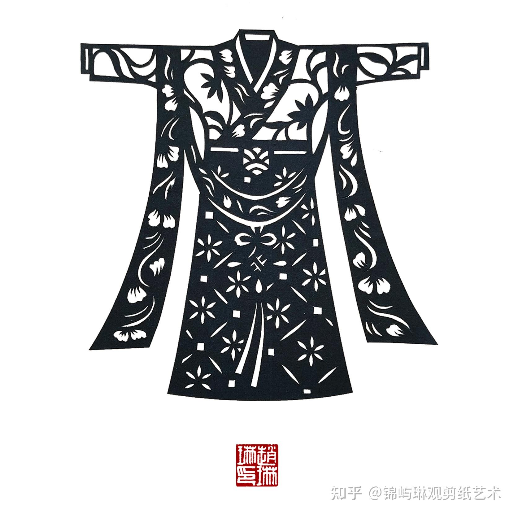 衣服怎么剪纸图片