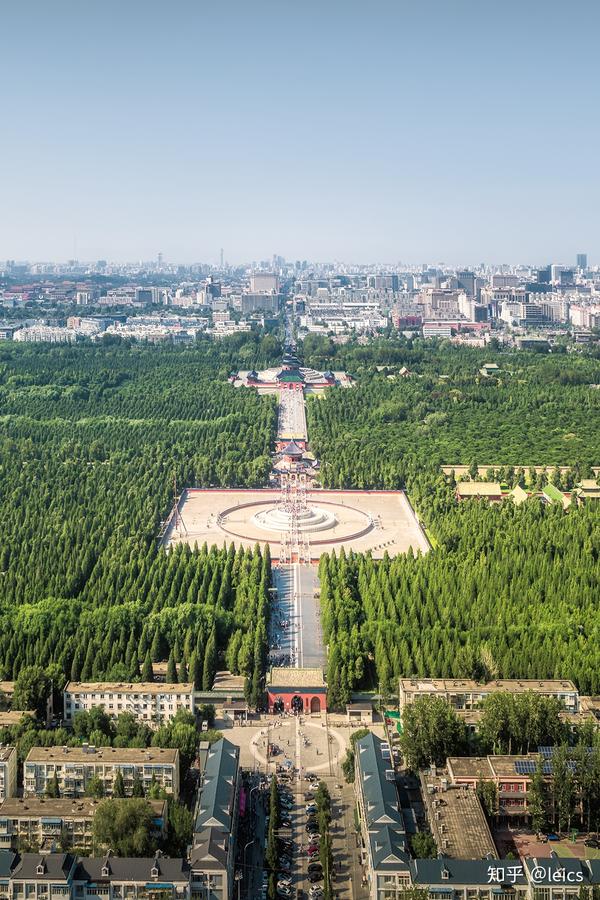 ▽ 天坛柏林航拍  图片源自@吉正/龙脉航拍