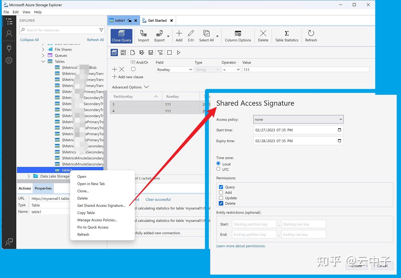  Azure REST API Azure Storage Table Delete Entity 