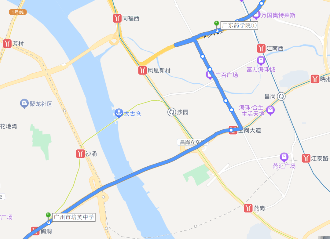 广州公交91路,共设站点28座,但是却不知其线路长度,为什么?