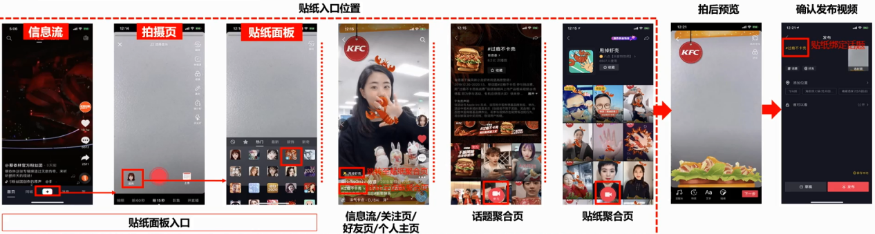 抖音视频广告——贴纸广告