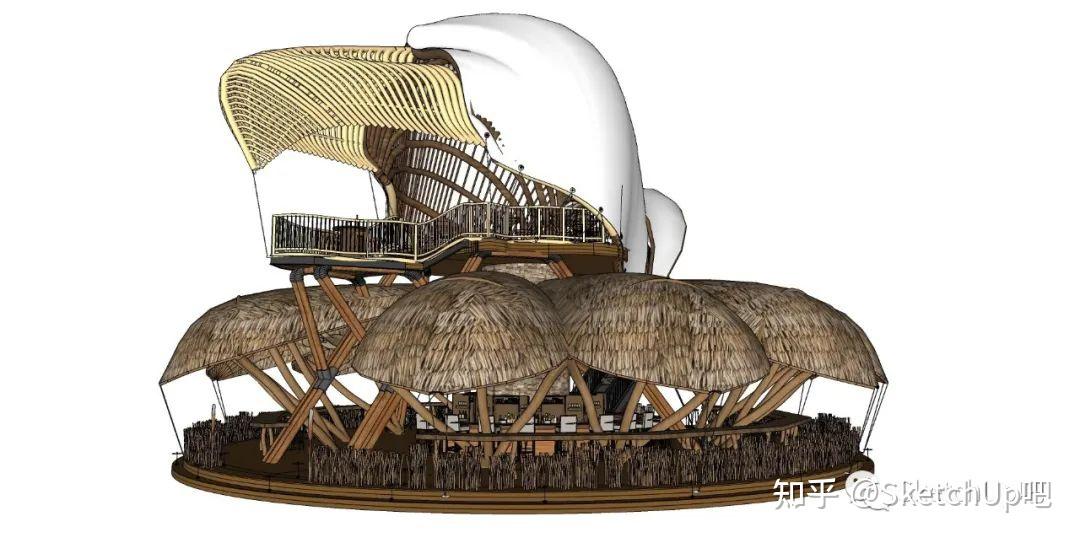 仿生建筑如何在sketchup中建筑?