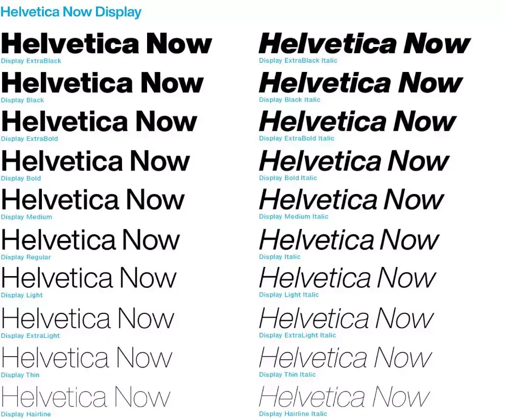 Helvetica Now丨从1957到2019，Helvetica的新面貌 知乎