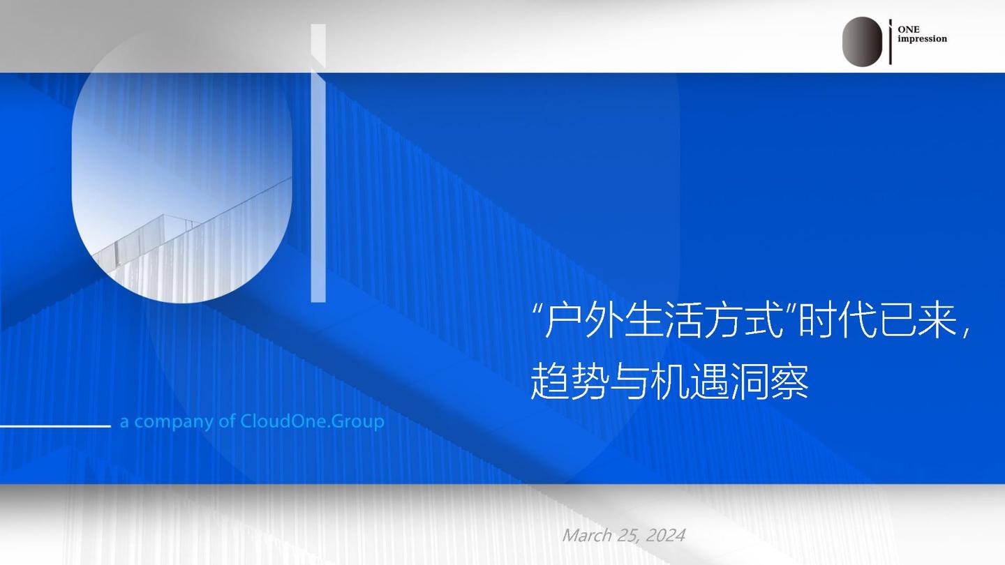 2024“户外生活方式”时代已来,趋势与机遇洞察报告 - 知乎