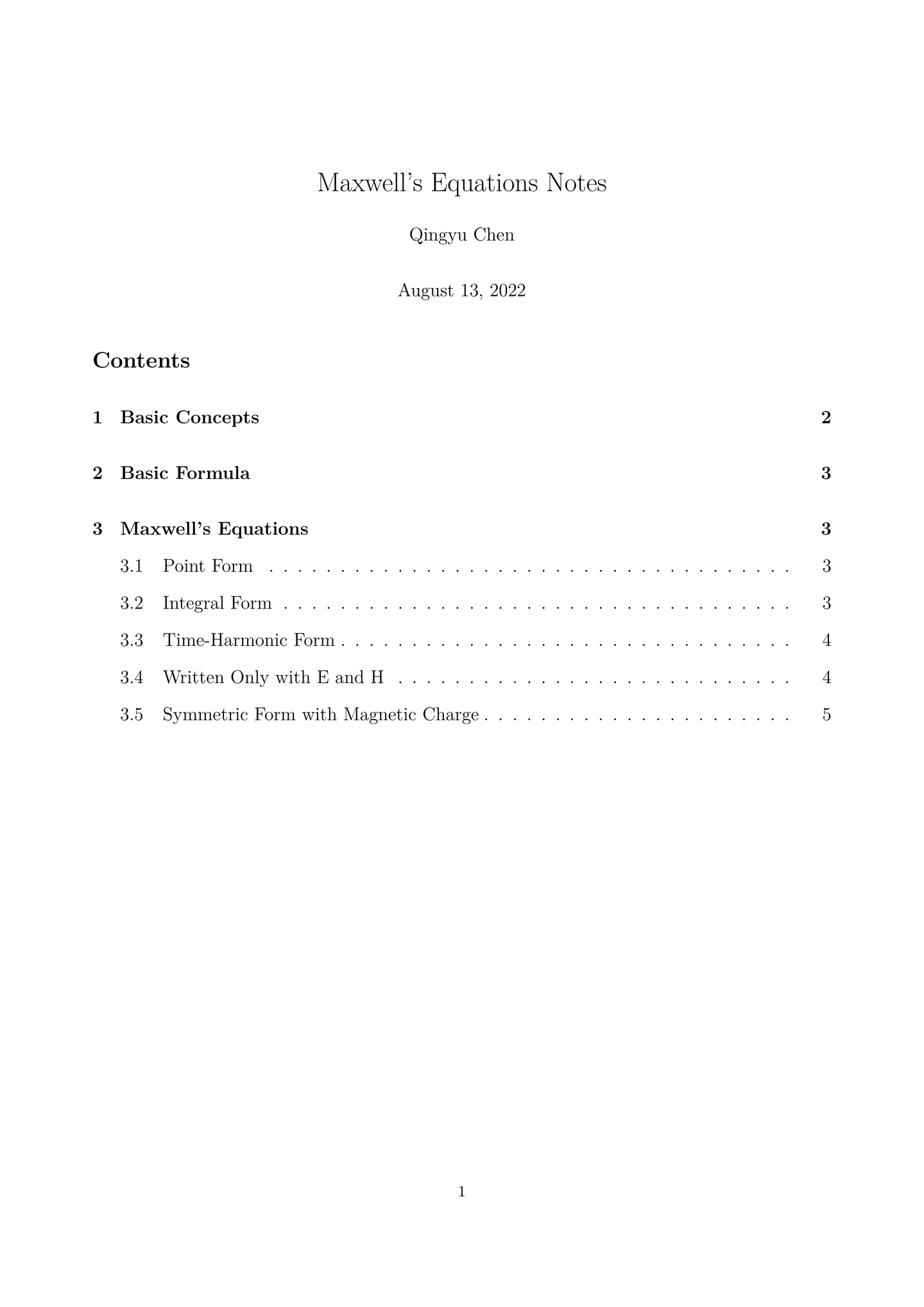 Maxwell's Equations Notes - 知乎