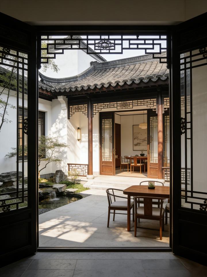 新中式合院：用宋式园林手法造自然意境 - 知乎