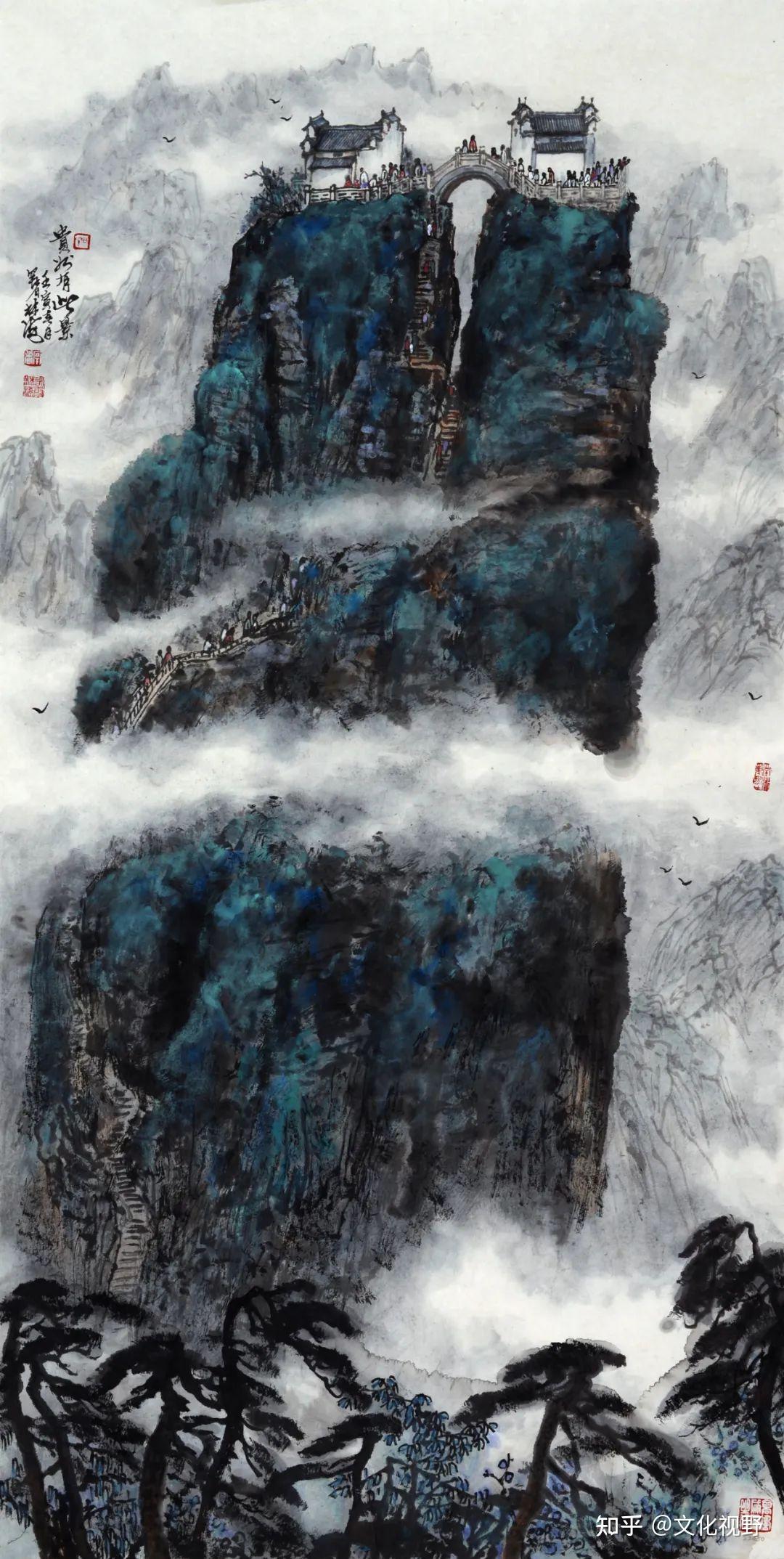 融古出新·问道烟雲——著名画家：田林海山水画鉴赏- 知乎
