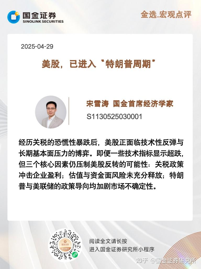 国金宏观宋雪涛｜美股，已进入“特朗普周期” - 知乎