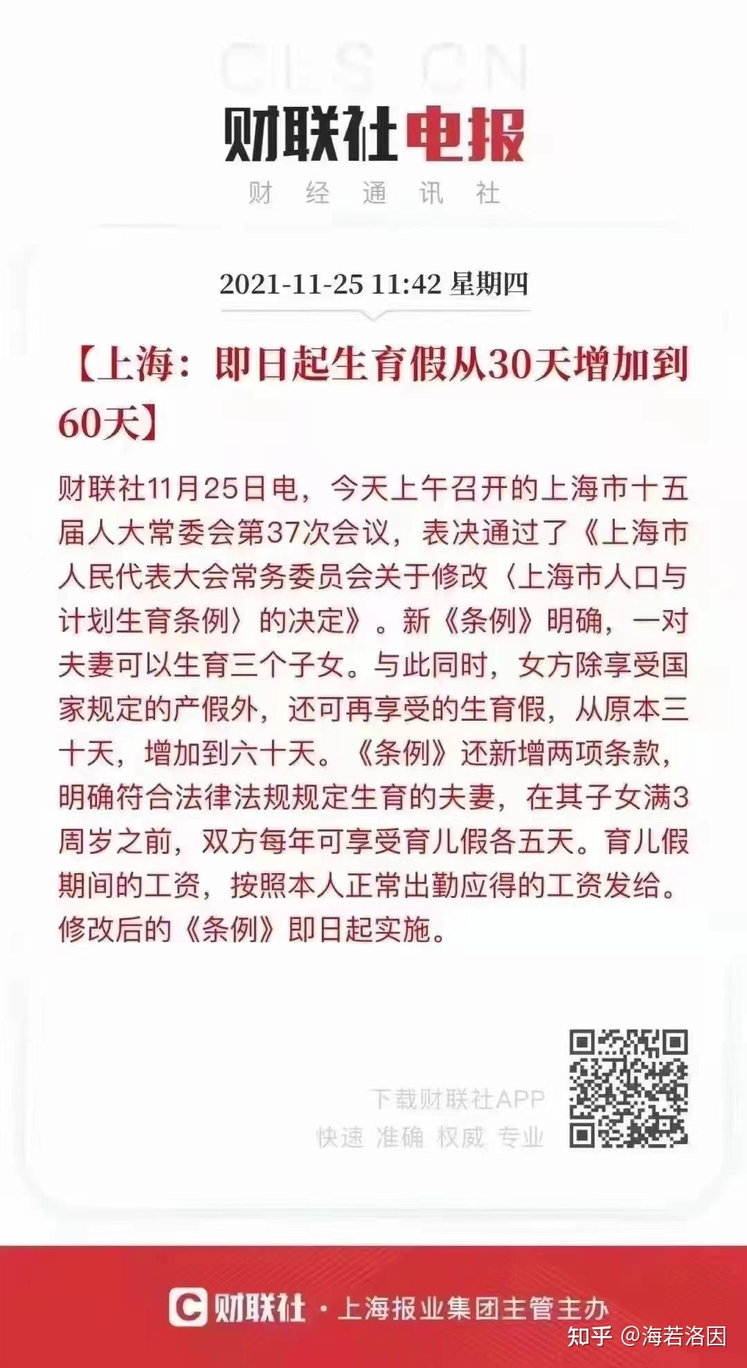 78上海生育假从128天增加到158天小孩三岁之前每年还有育儿假5天