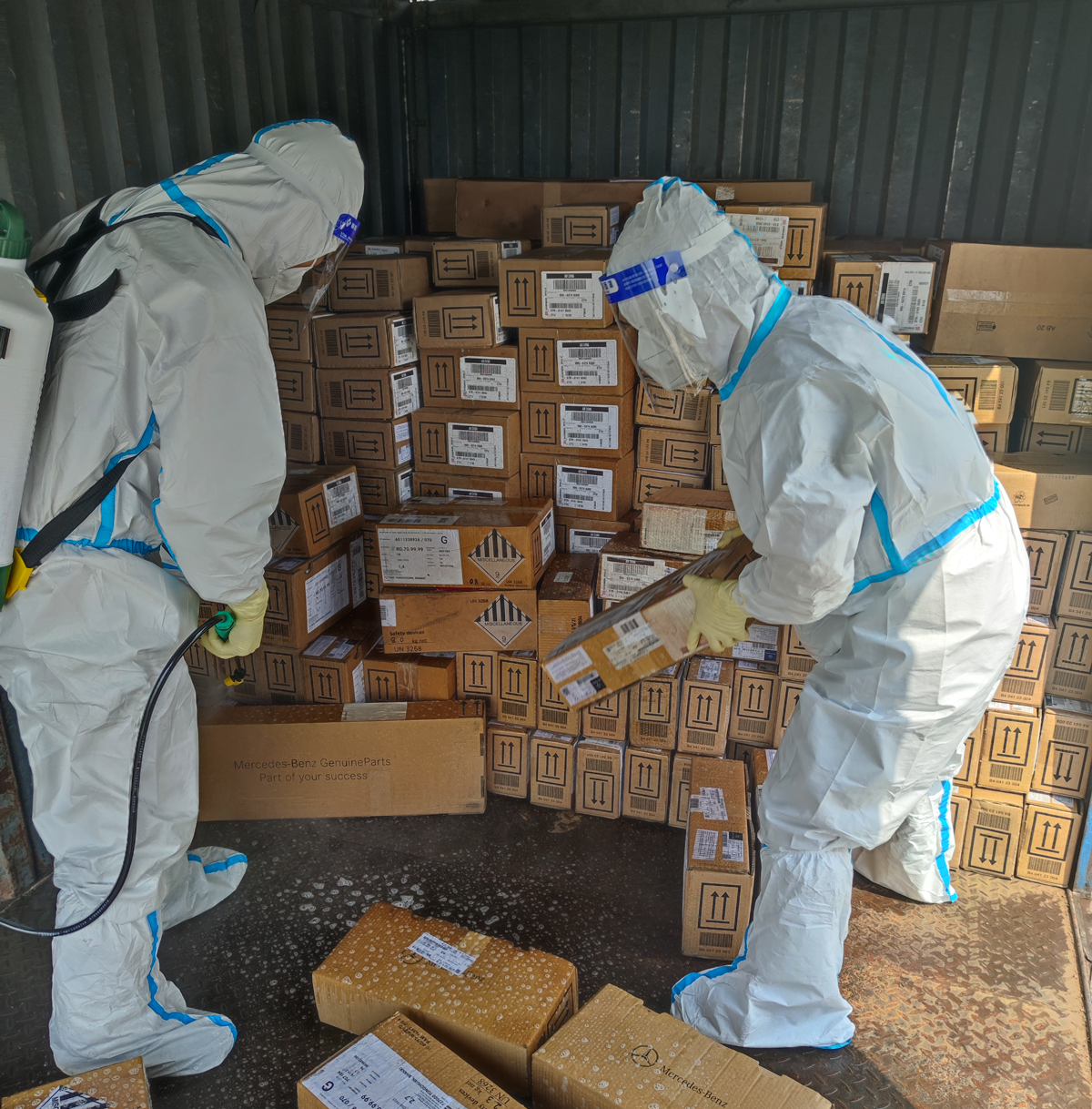 成都进口货物消毒涉疫车辆消毒物流园区企业消毒方案