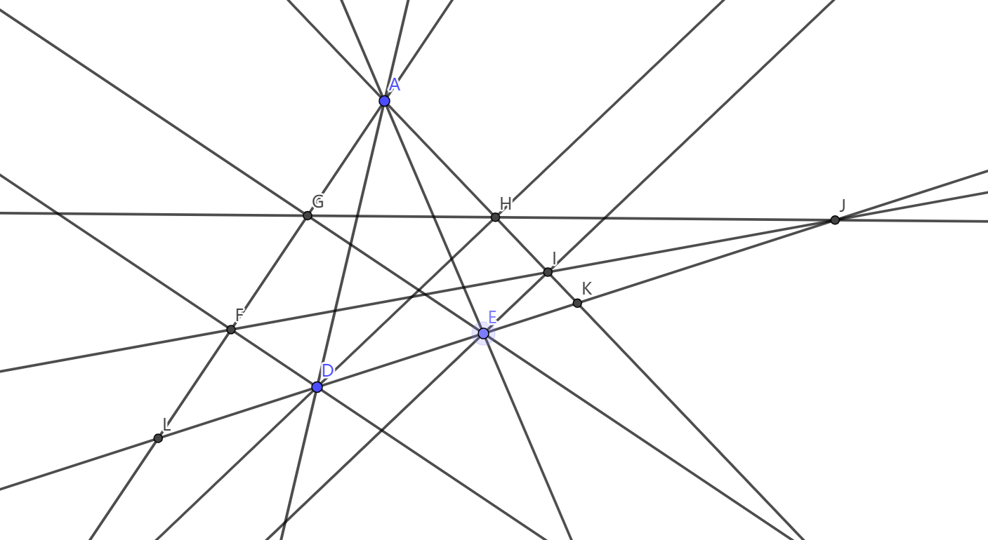 这个三点共线的平面几何问题如何处理不用几何变换