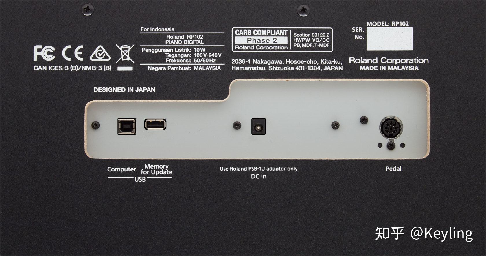 电钢琴roland罗兰rp102全面解读