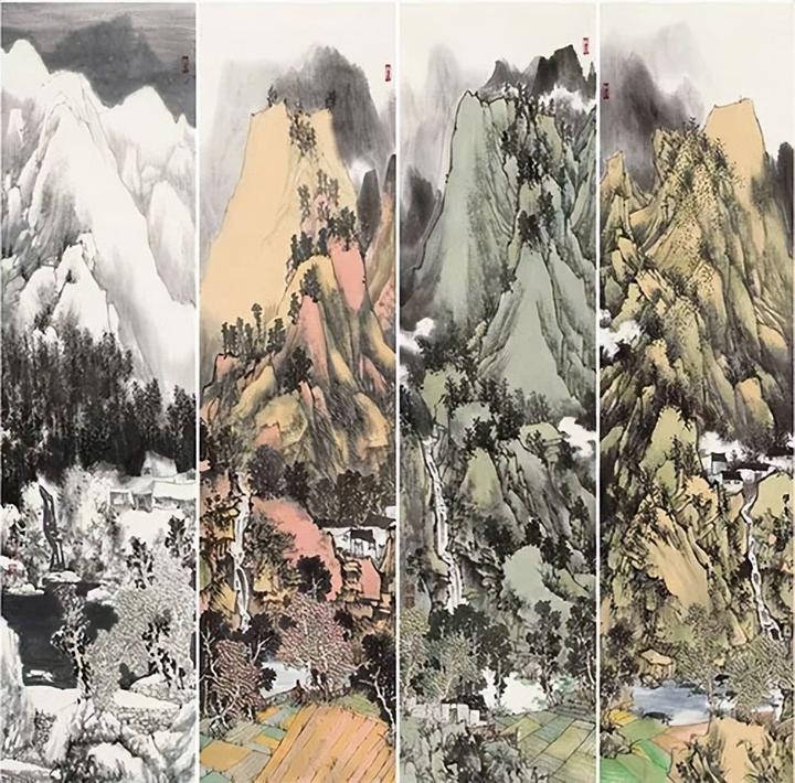 青绿山水画家满云林开创出新田园山水风格画派