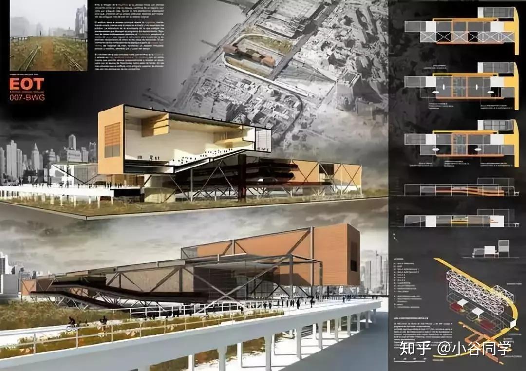 建筑设计100例精选排版,带你速速出图! - 知乎