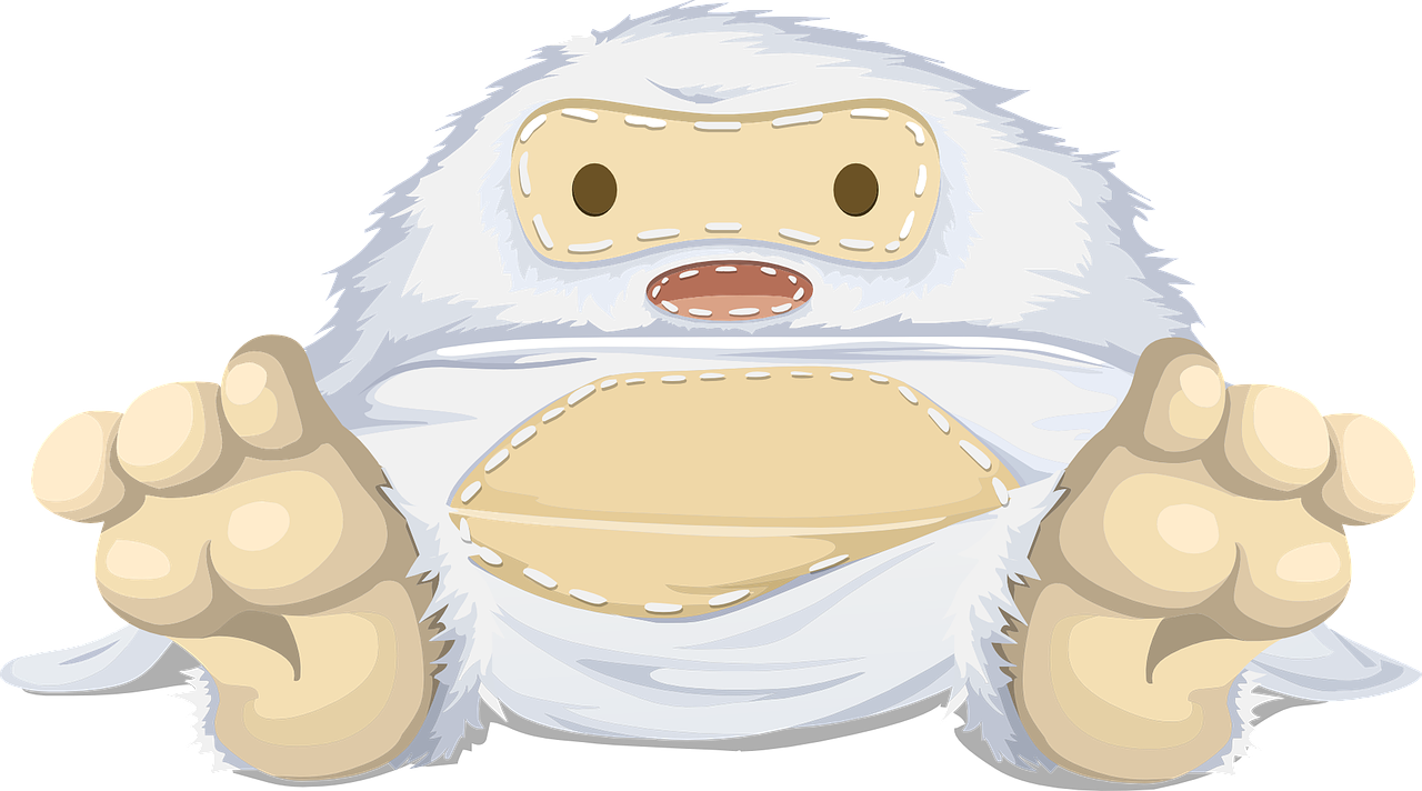 大怪物慌乱身影