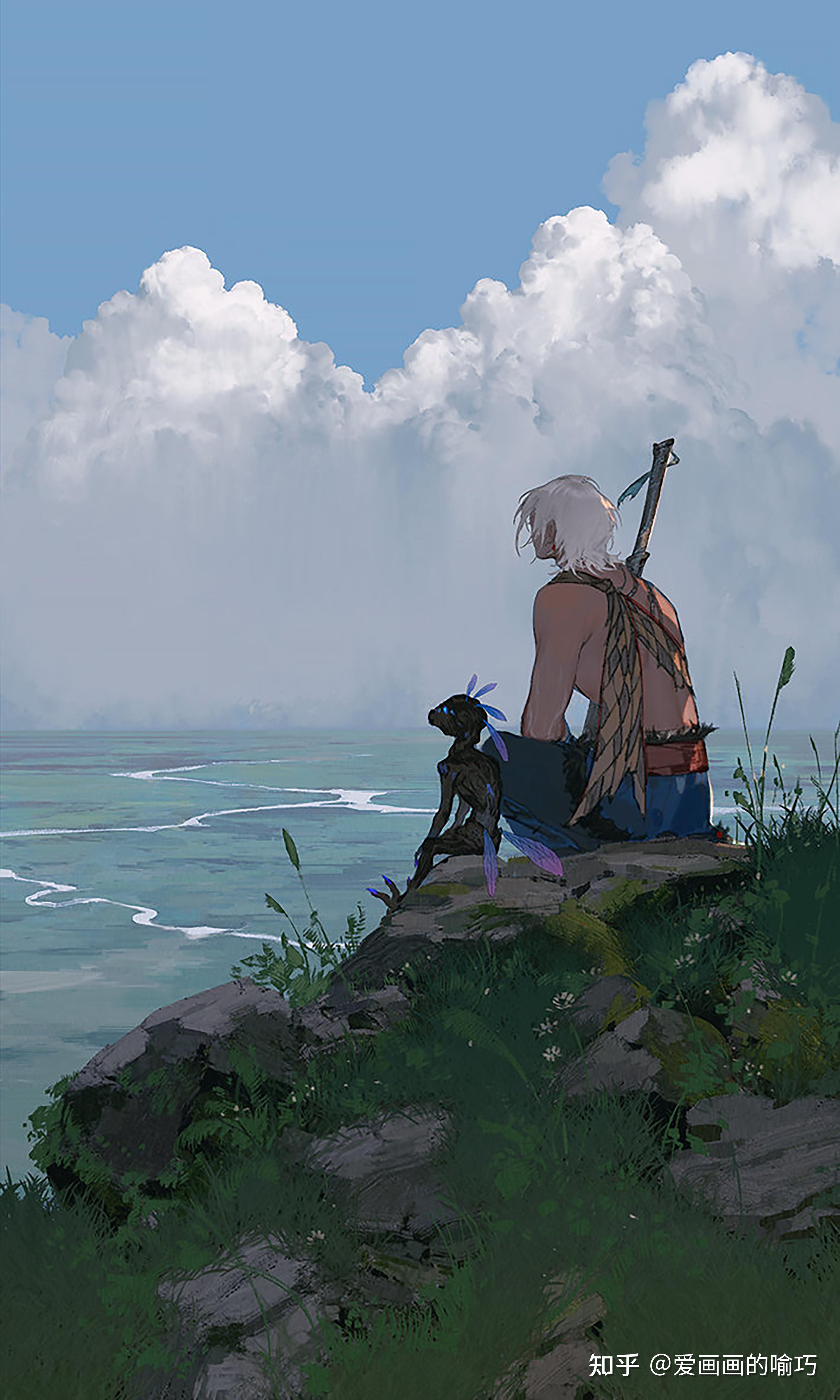 伊吹五月鸡腿子古风插画