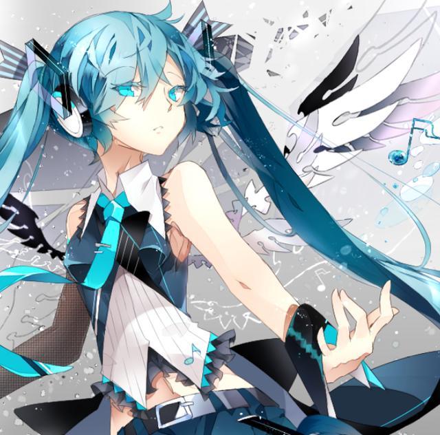 二次元炫酷畫風,穿越時空的初音未來,帥呆了.二次元!