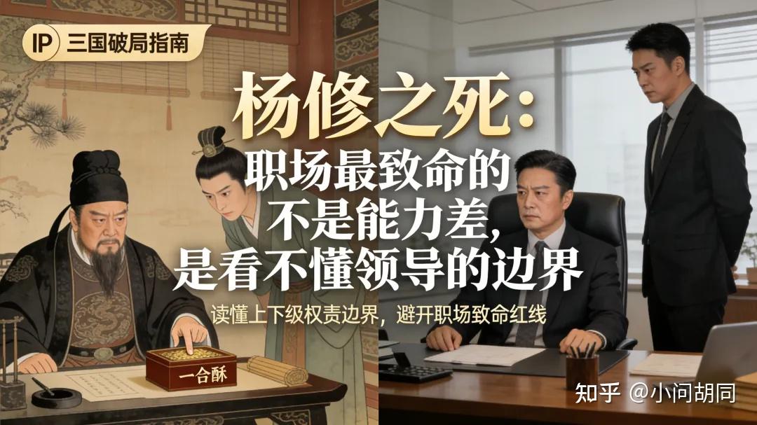 杨修之死:职场最致命的,不是能力差,是看不懂领导的边界 - 知乎