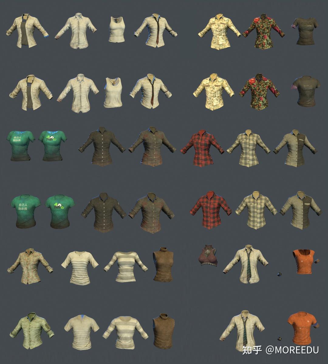 吃鸡类型游戏《绝地求生》全套3D模型学习参考资源！ - 知乎