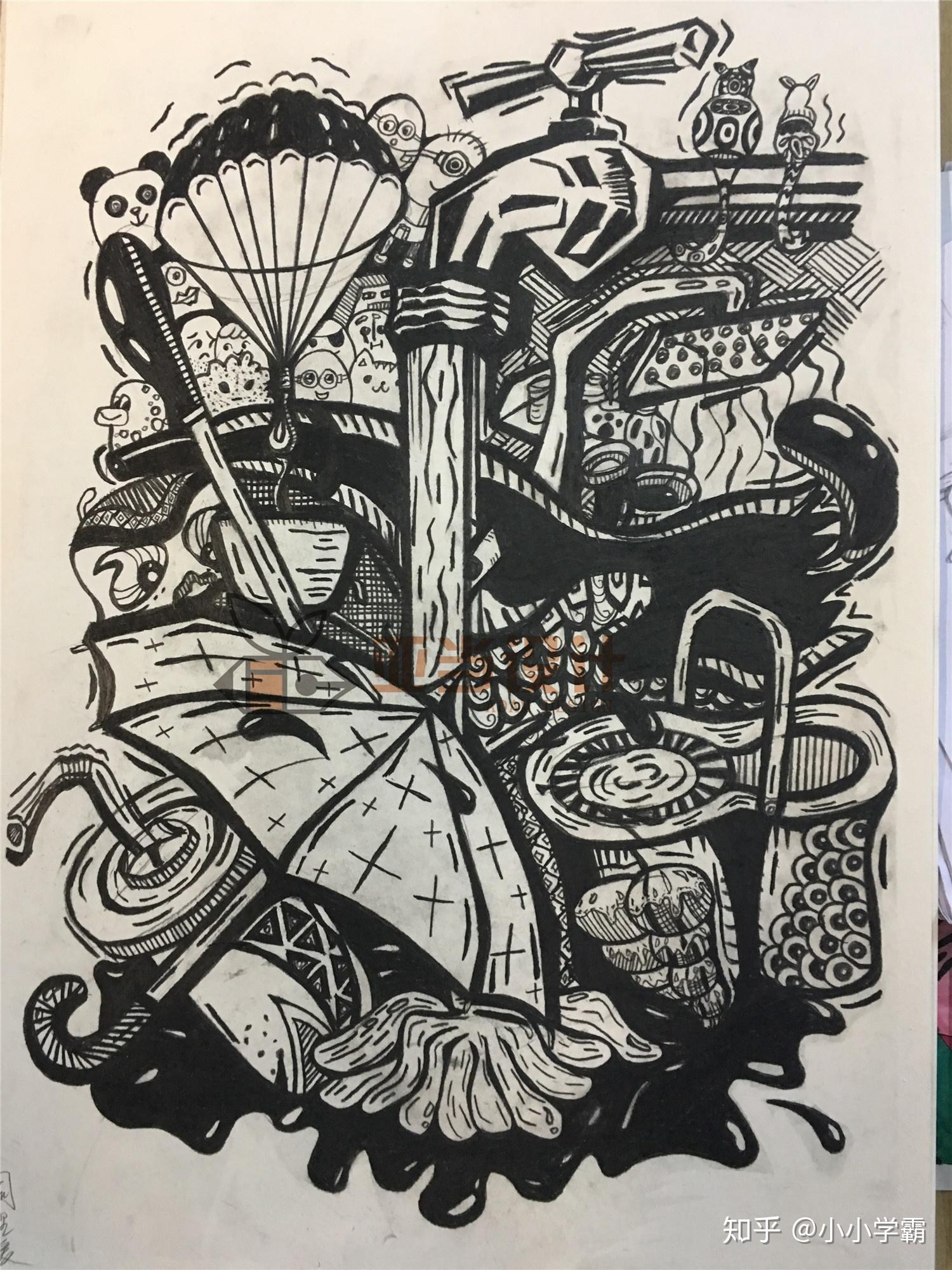 「艺术考研」分享考研中创意设计素描的绘画技巧 - 知乎