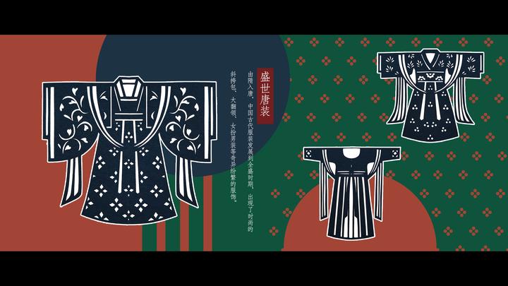 服饰剪纸盛世唐装