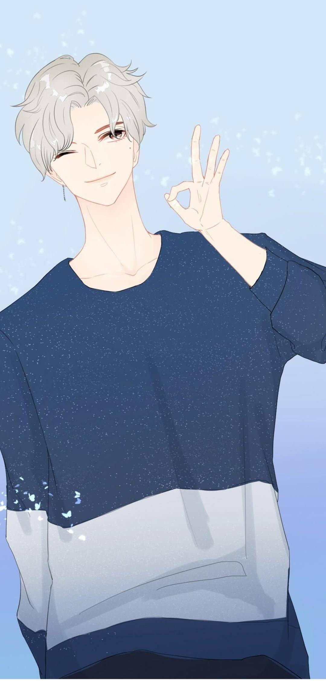 各位有没有卷毛男生二次元的壁纸