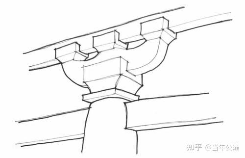 宋代建筑简笔画图片