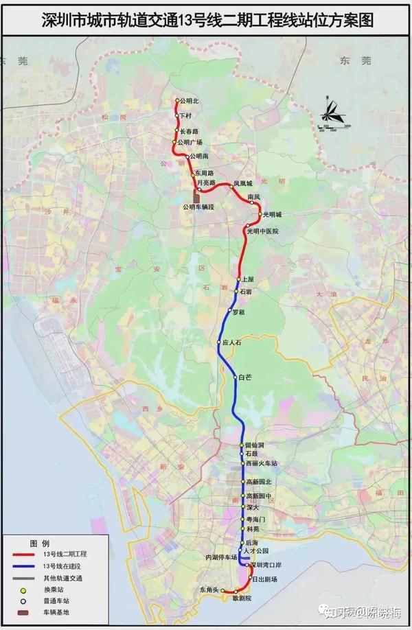 深圳地铁线路图（最详细，1-33号线），附高铁与城际线路图，持续更新  第31张
