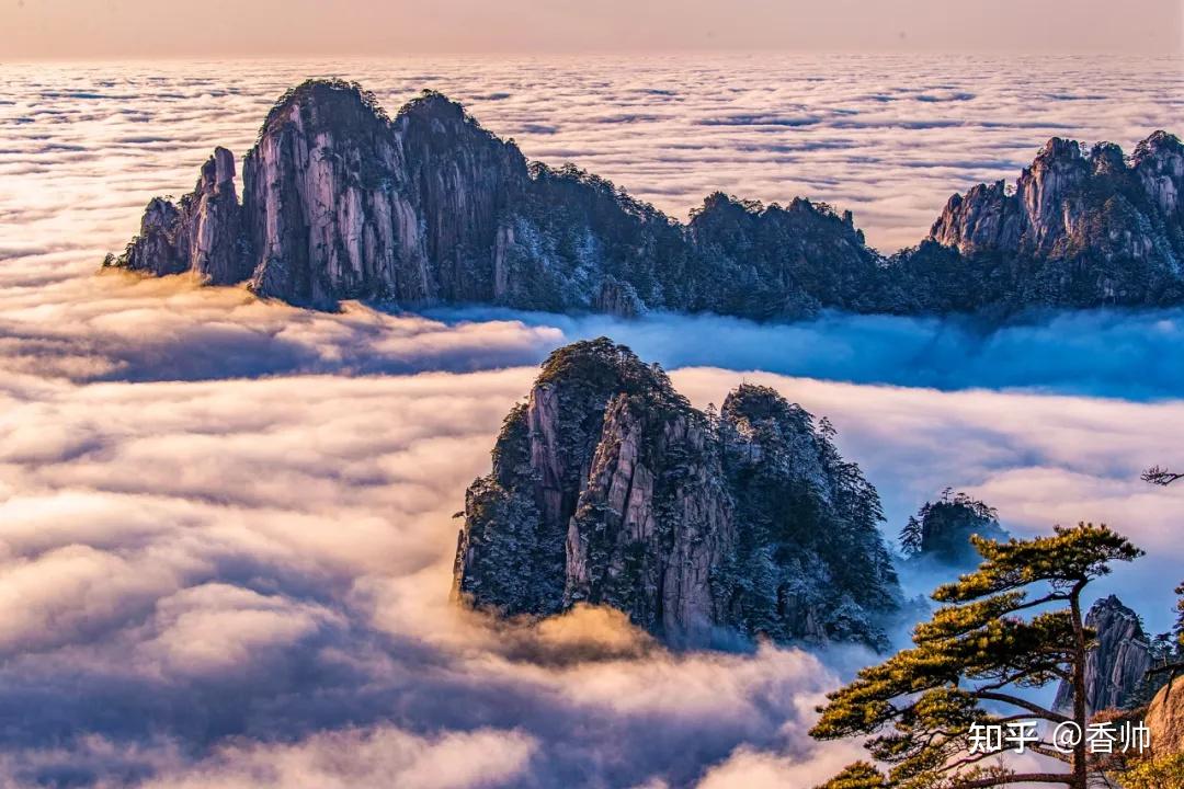 生花>曙光亭>清凉台>猴子观海>狮子峰>丹霞峰(日落)>夜宿山巅1080_720