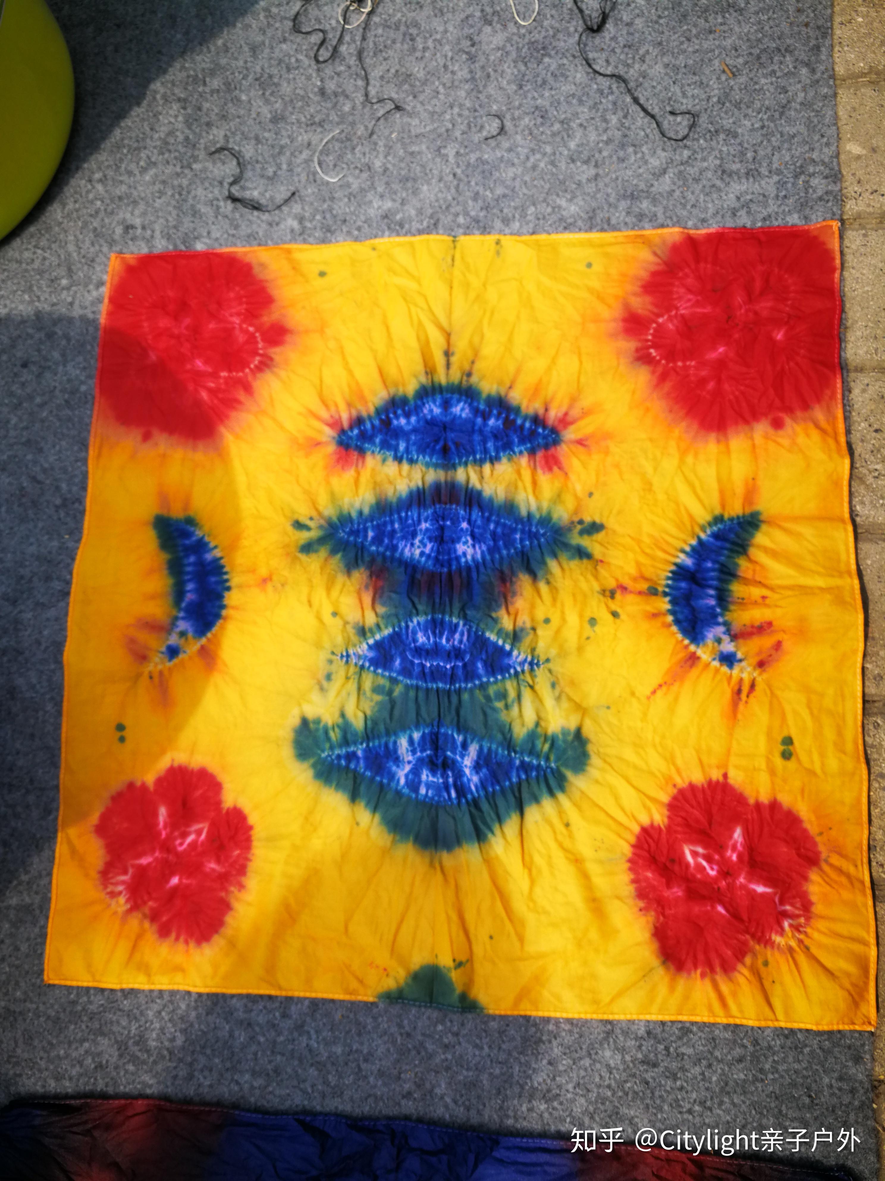 扎染的彩色艺术