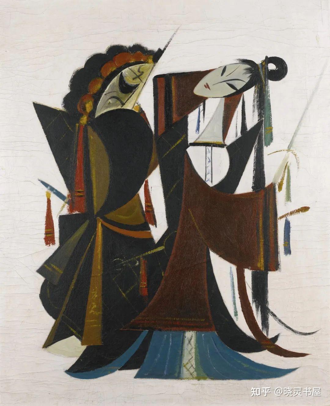 林风眠人物画:戏曲人物画(三) - 知乎