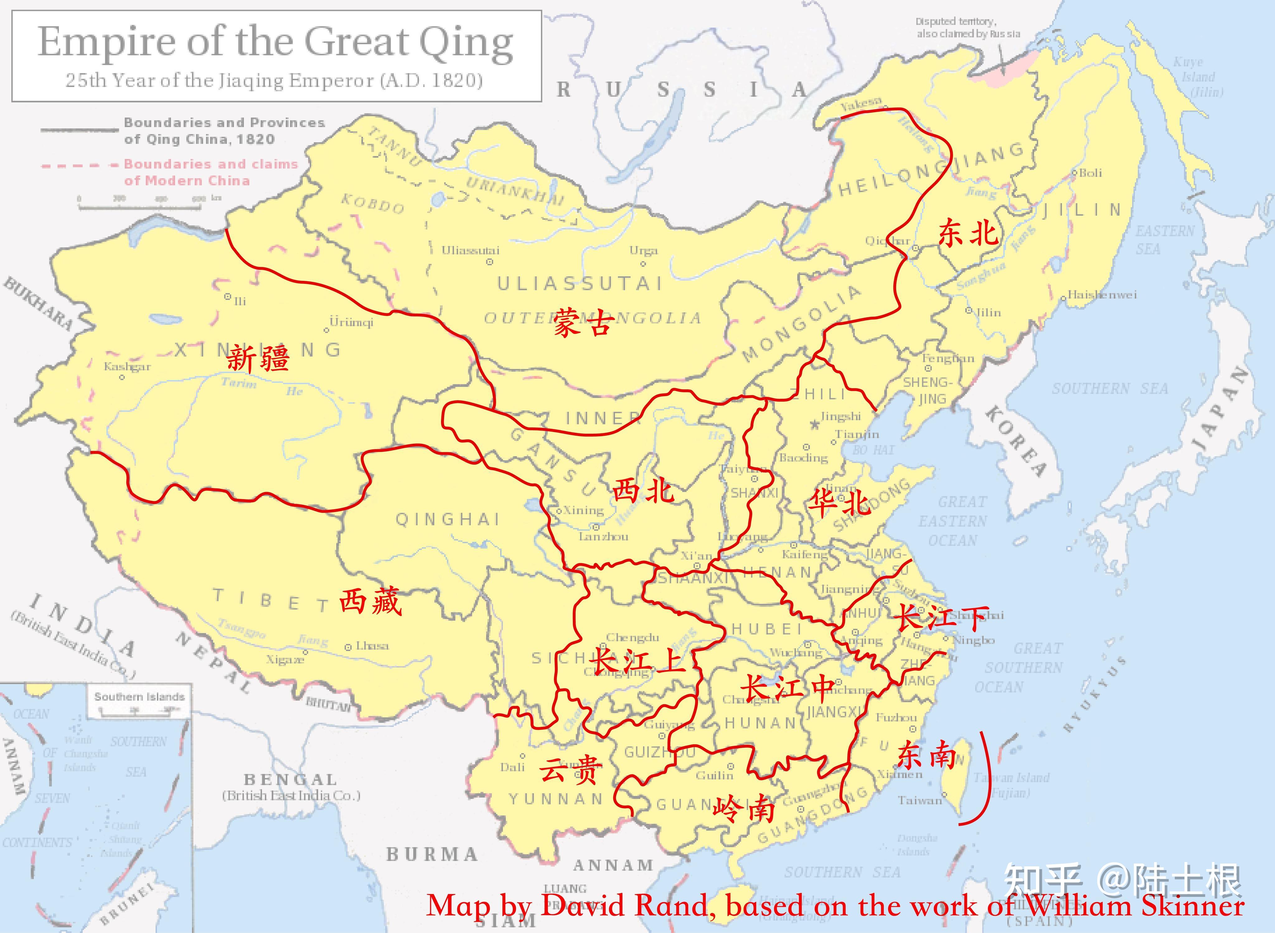 我国的华北地区华南地区华中地区是怎么来的为什么带有华字为什么这几