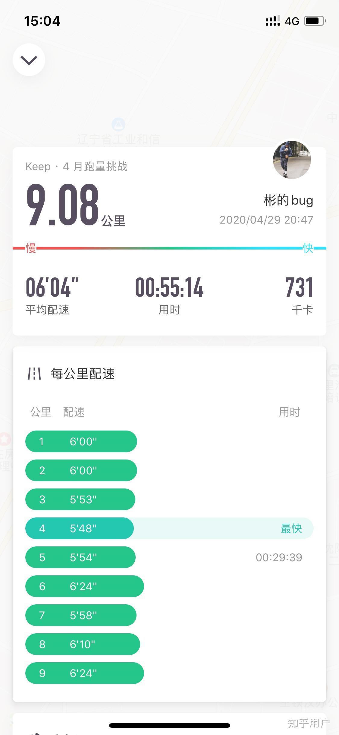 各位大佬有没有1000米6分钟内的keep截图? - 知乎