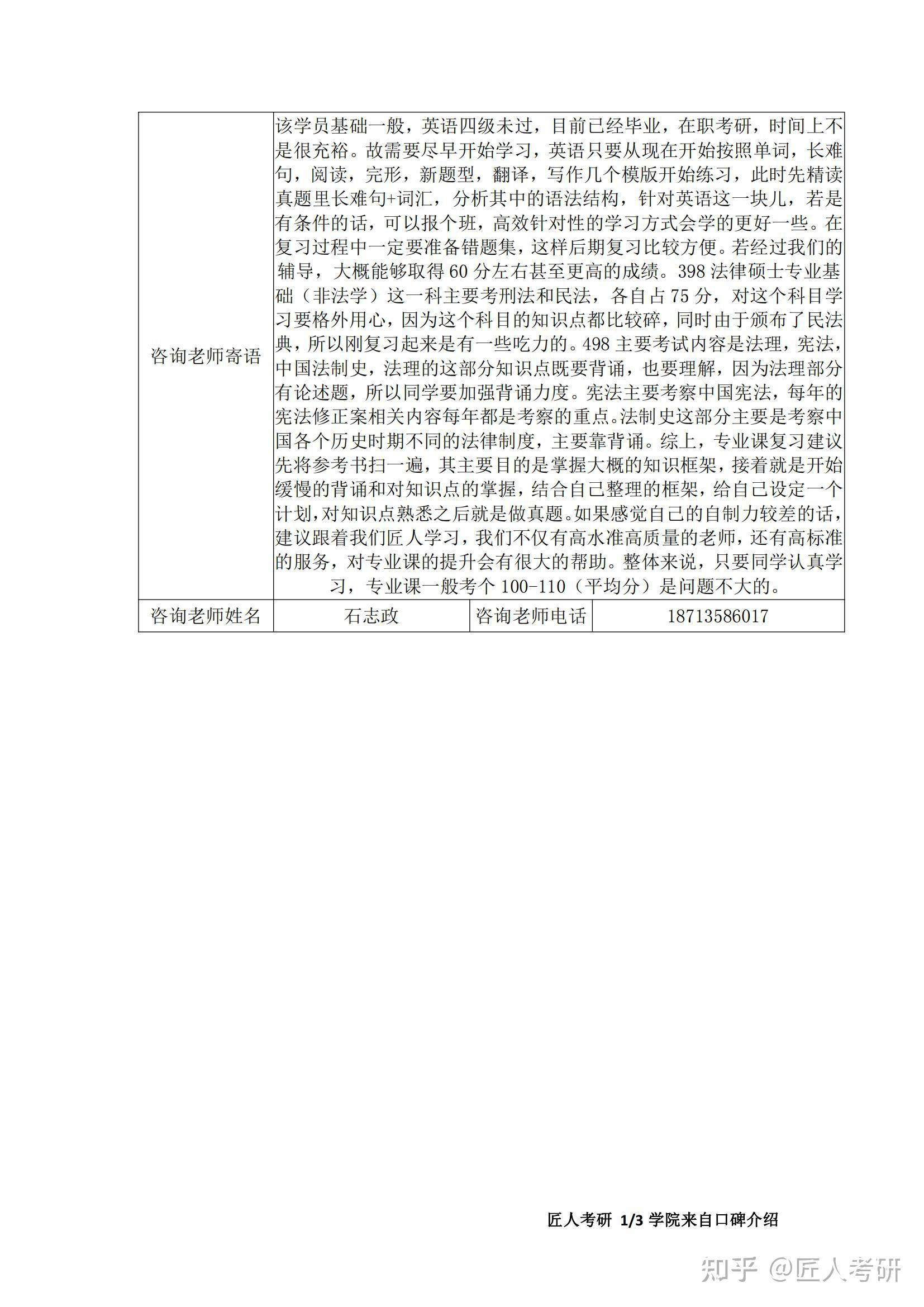 匠人考研-河北经贸大学法律(非法学)专业院校分析报告