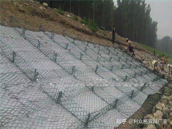 生态网格结构格宾网石笼护坡