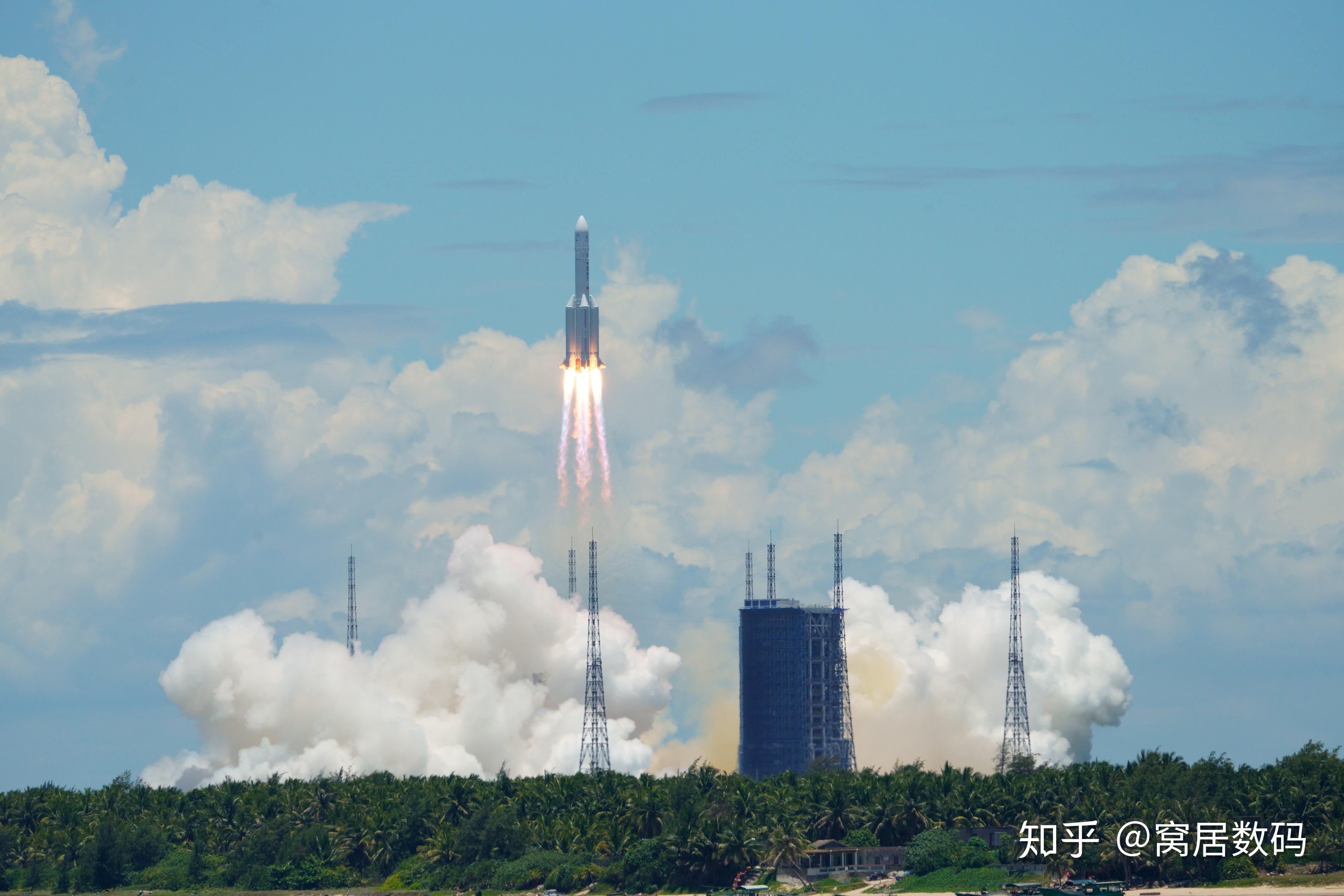 向星辰大海出发a7r4拍摄天问一号发射