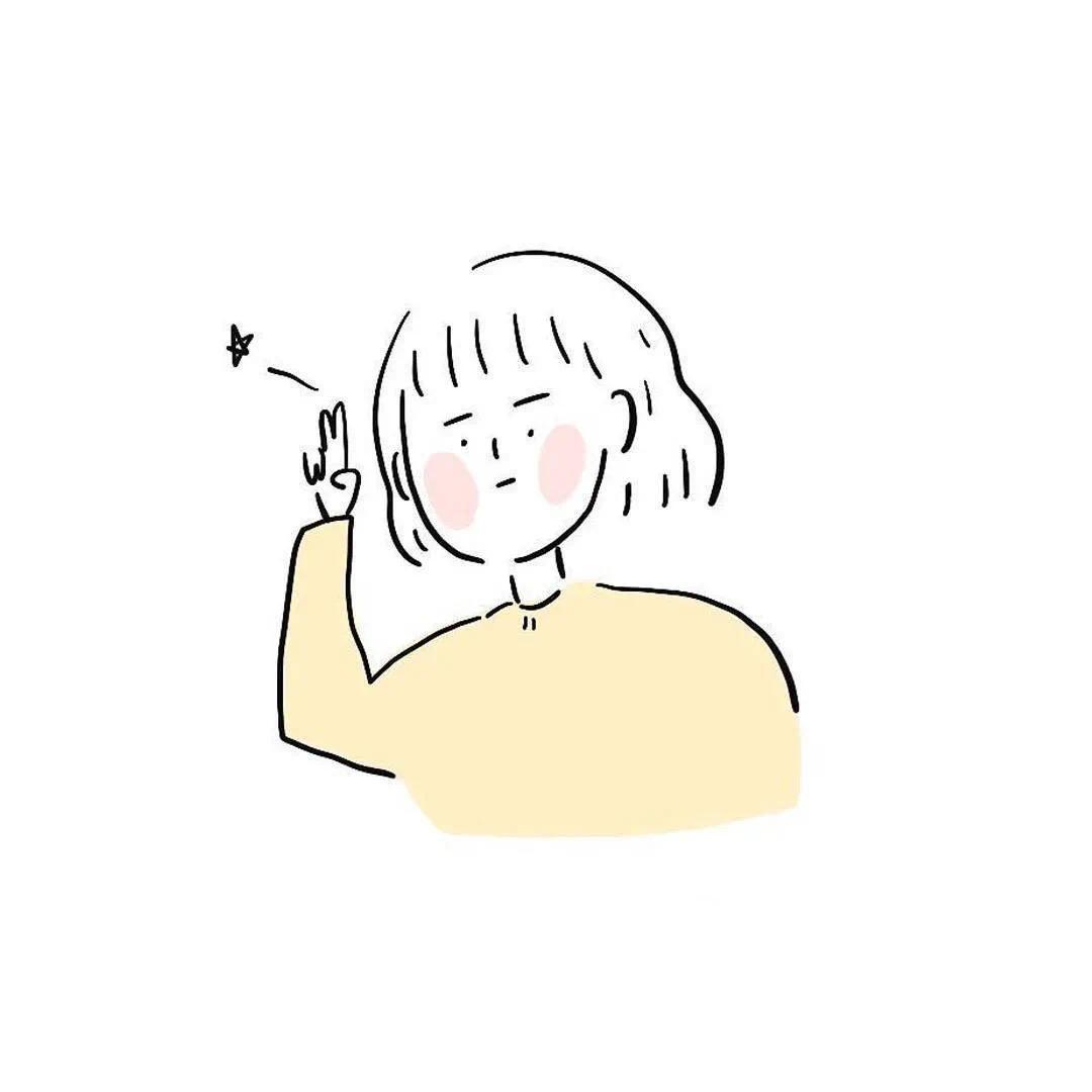 有没有类似这样简单不多余也不缺的黑白头像