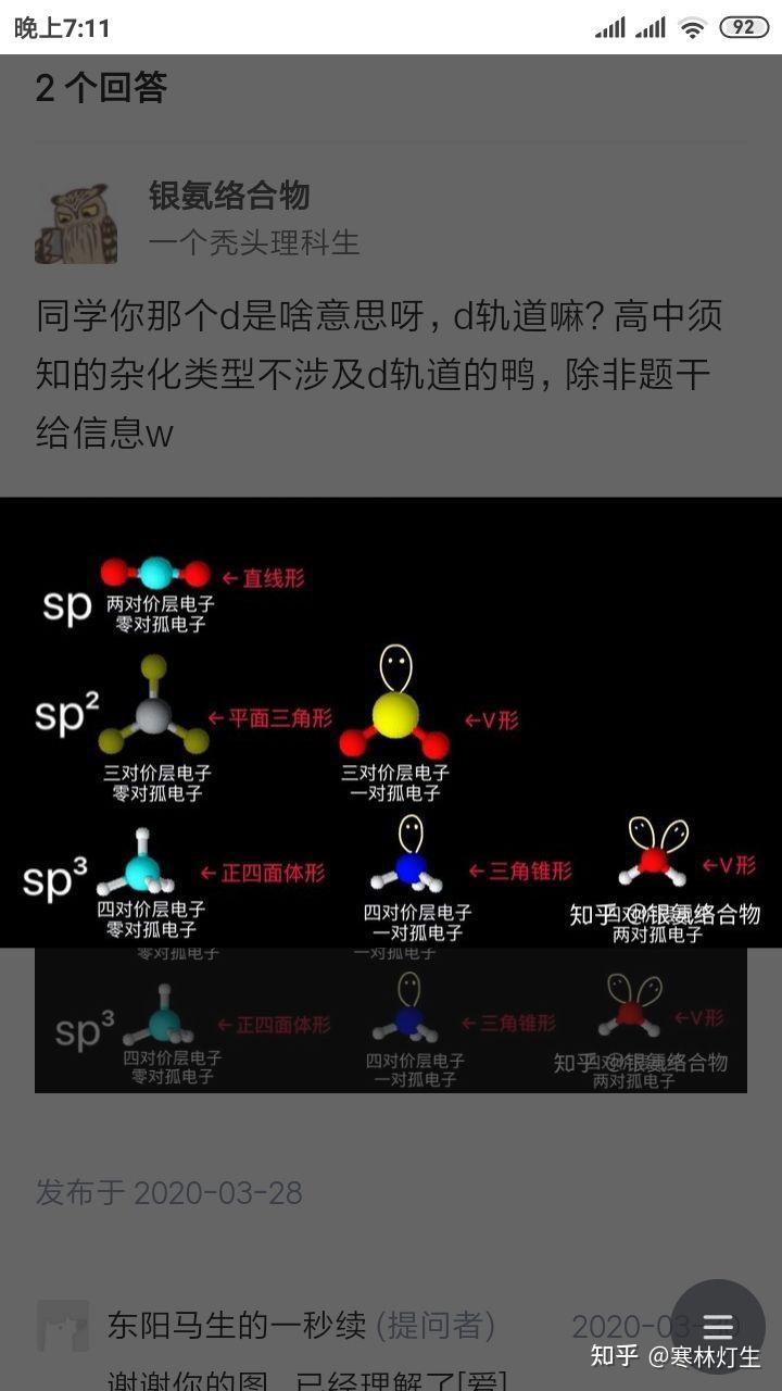 如何理解高中化学选修三分子的立体构型( 做题经验) - 知乎