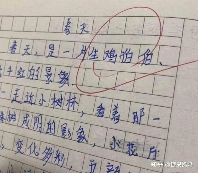 因为错别字闹出的笑话,在作文中尤其明显