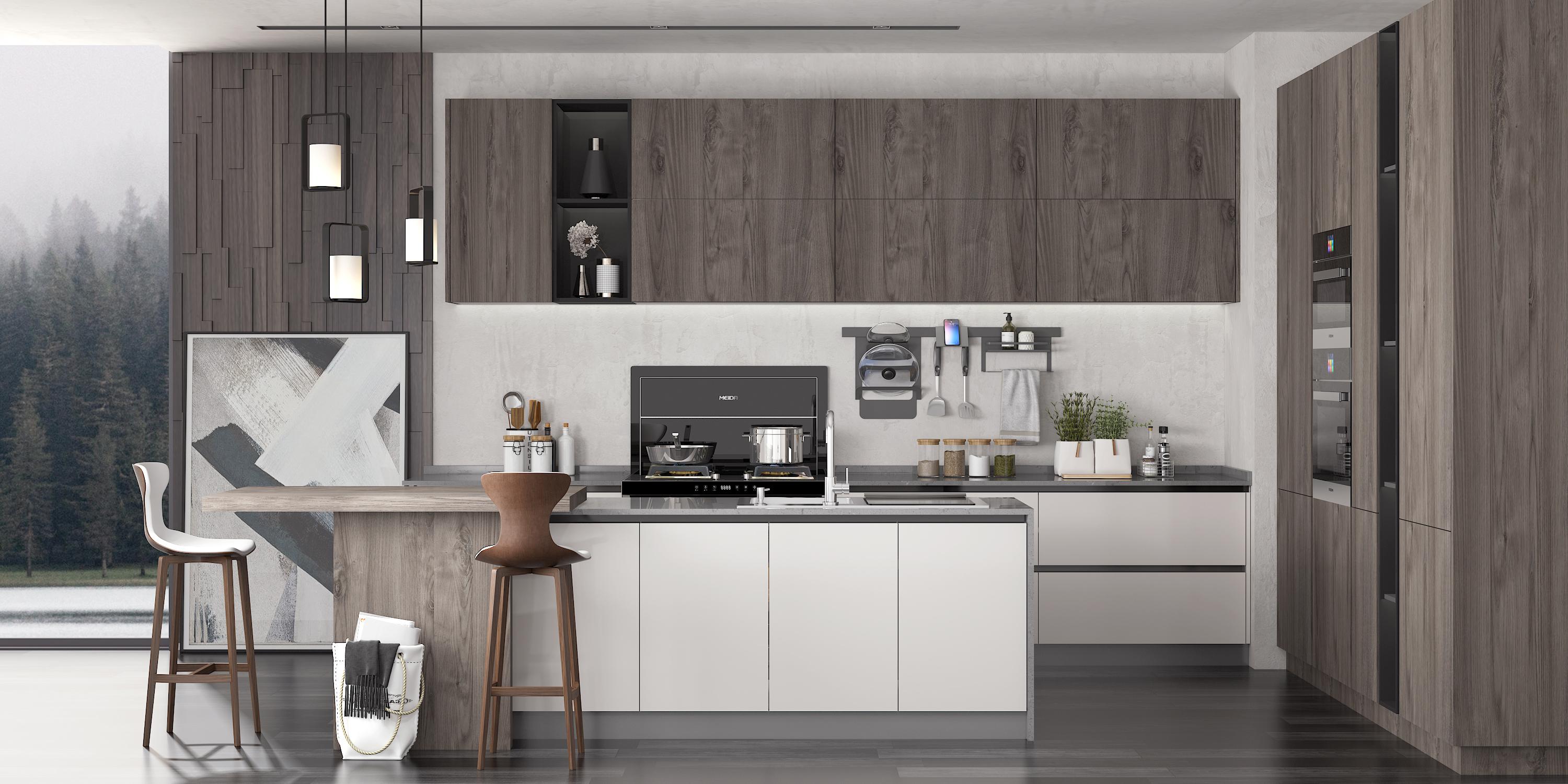 现代厨房为何淘汰油烟机只看一项净烟率集成灶就完胜了