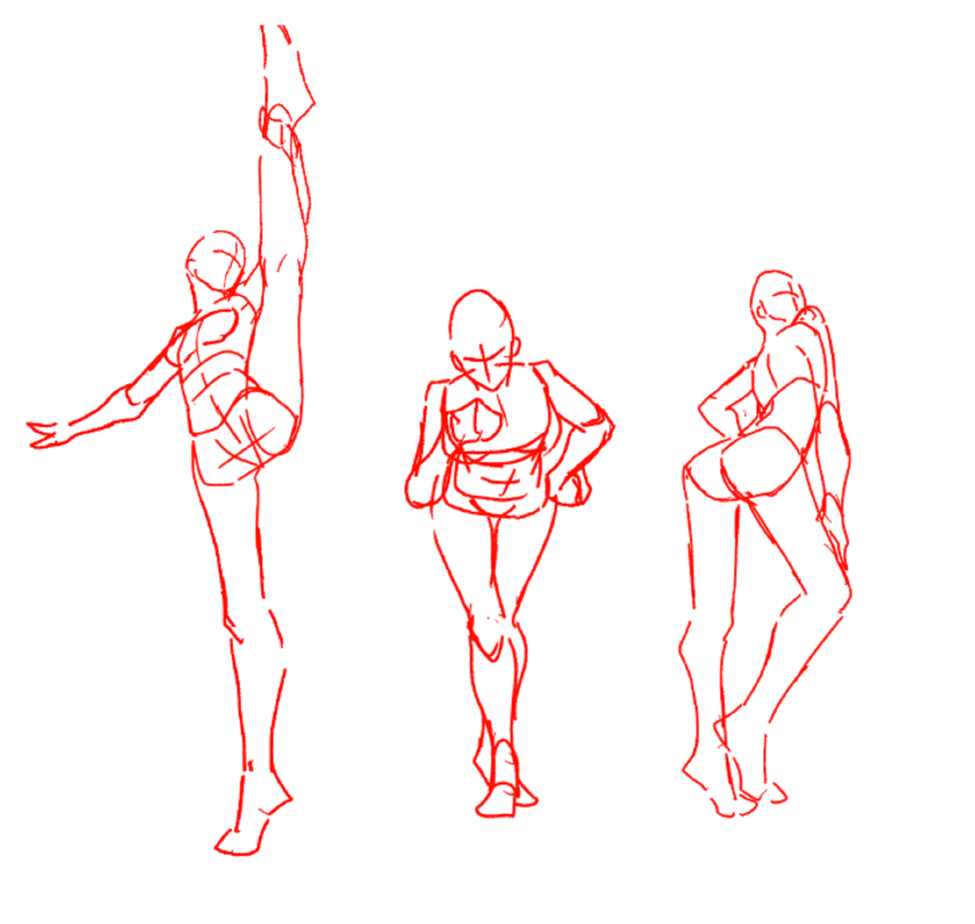 求人体怎么画啊特别是人体透视