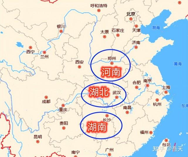 华中地区三个省份对比:经济方面都位于前十,最有潜力的是湖北