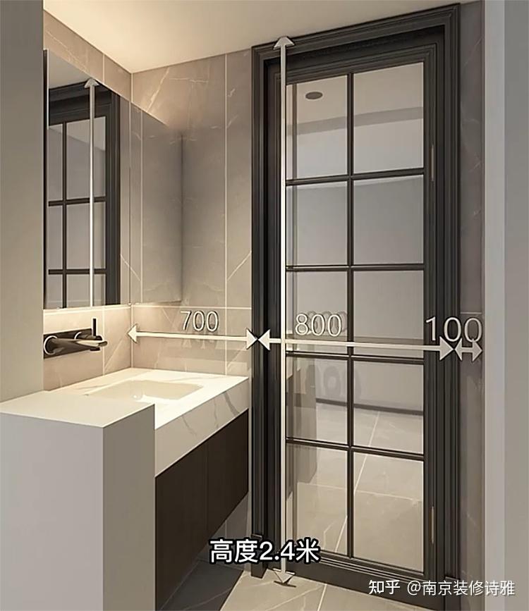 小卫生间做干湿分离,这7个尺寸不能错 - 知乎