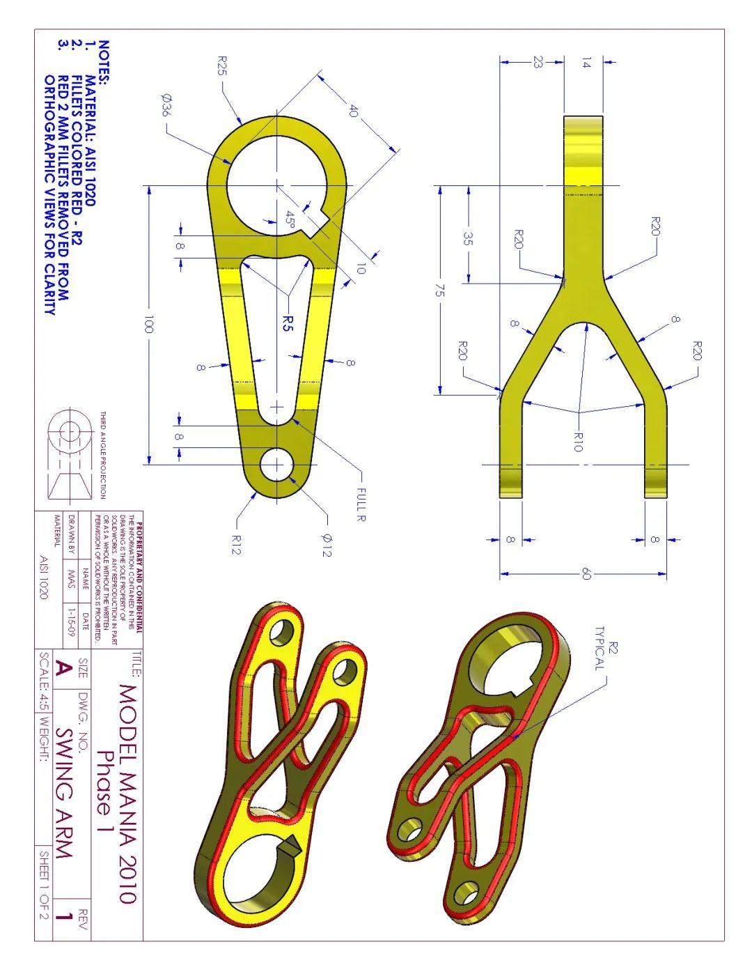分享21道solidworks建模练习题来练练手
